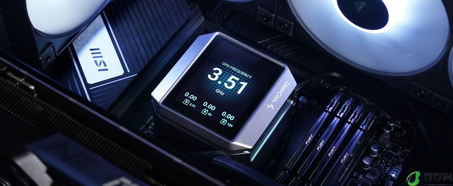 2.8 英寸 640*480 冷头 LCD 屏，九州风神推出冰暴 ARGB 一体式水冷散热器