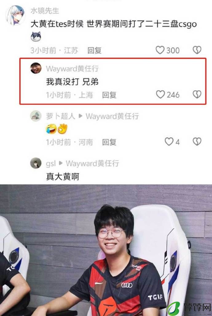 真没干Wayward再次澄清：世界赛期间真没打CSGO！兄弟